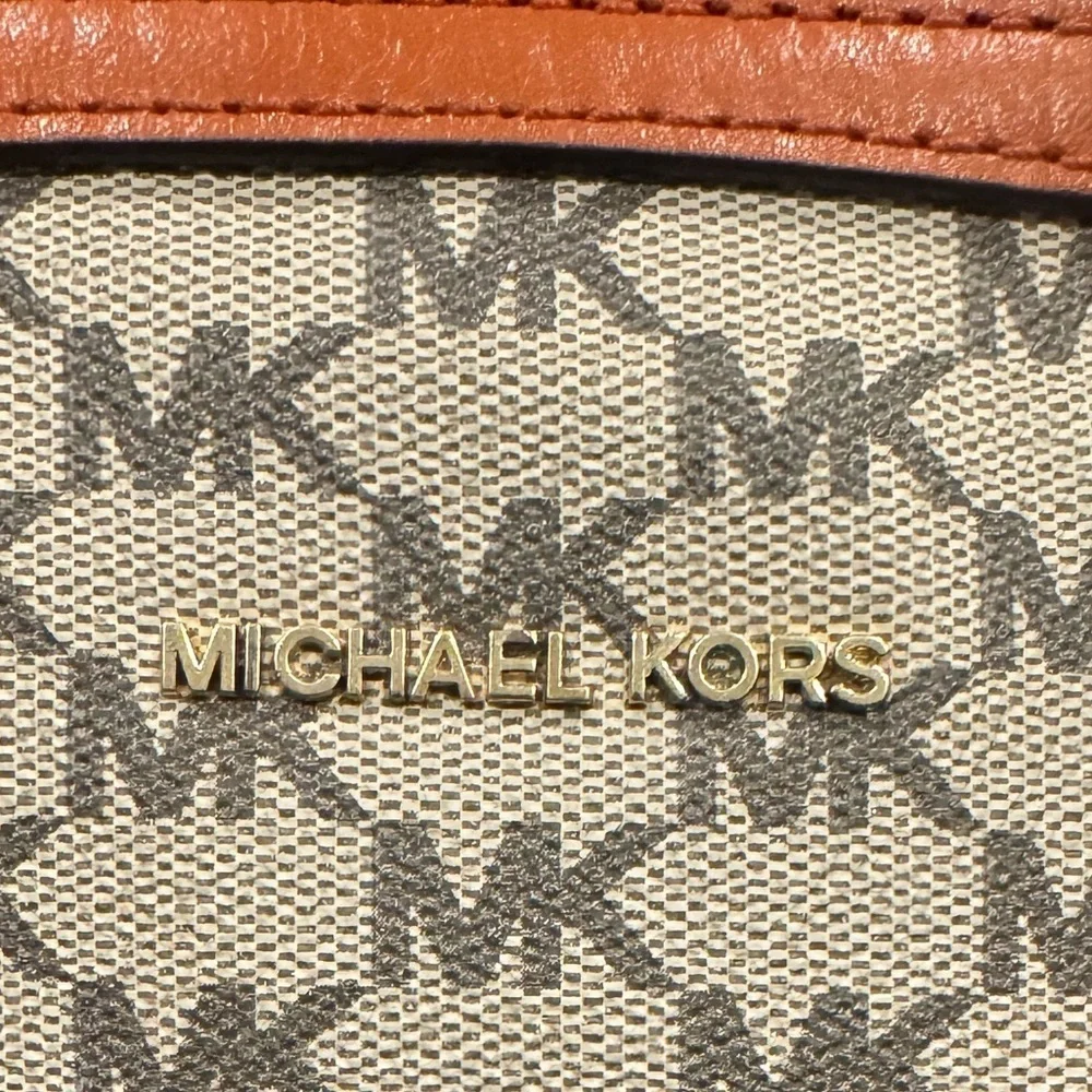 Michael Kors Mercer Medium Heritage Logo Duffle (EUC)